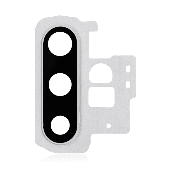 Replacement Back Camera Lens With Bracket / Bezel Compatible With Samsung Galaxy Note 10 (Aura White)