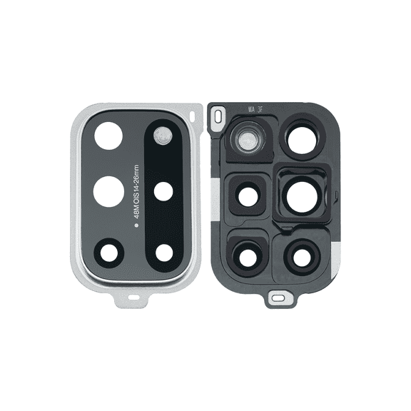 Replacement Back Camera Lens With Bracket Compatible With OnePlus 8T (Lunar Silver)