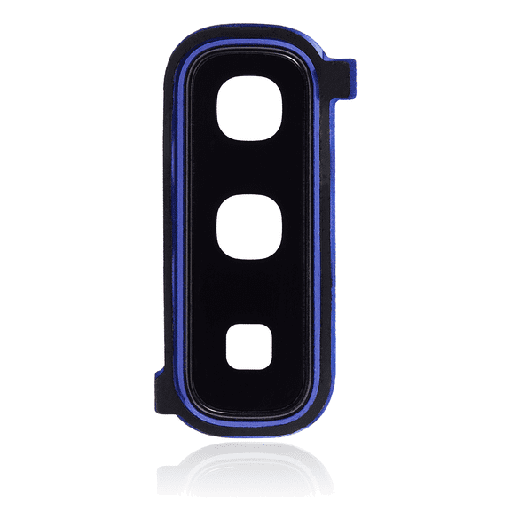 Replacement Back Camera Lens With Cover Bezel Ring Compatible For Samsung Galaxy Fold 4G (F900) / Fold 5G (F907) (Astro Blue)