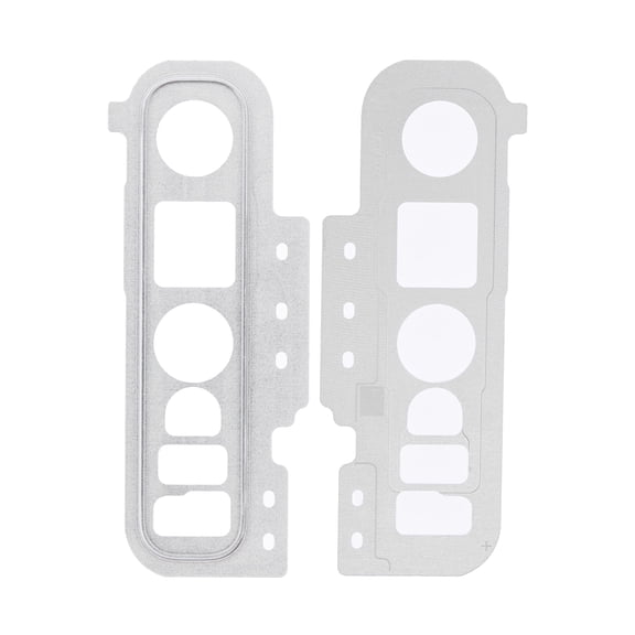 Replacement Back Camera Lens With Cover Bezel Ring Compatible For Samsung Galaxy S10 5G (Crown Silver)
