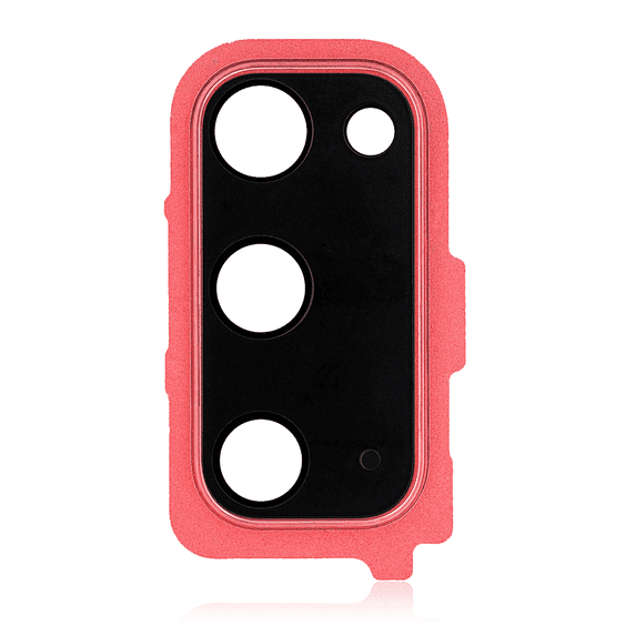 Replacement Back Camera Lens With Cover Bezel Ring Compatible For Samsung Galaxy S20 / S20 5G (Red)