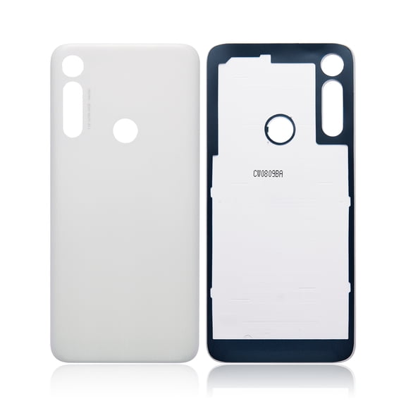 Replacement Back Cover Compatible For Motorola Moto G8 (XT2045-1 / 2020) / G Fast (XT2045-3 / 2020) (US Version) (White Prism)