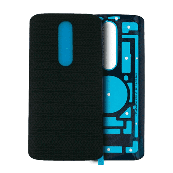 Replacement Back Cover Compatible With Motorola Moto Droid Turbo 2(XT1585/15) Moto X Force(XT1580/15)(Genuine)(Black)