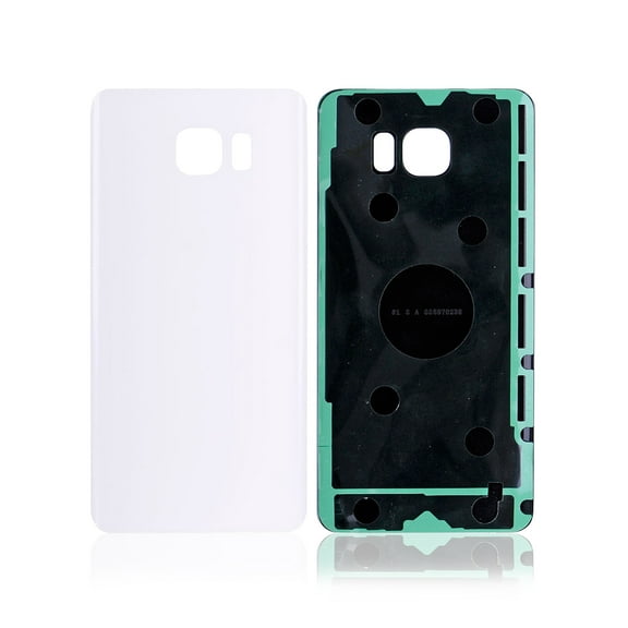 Replacement Back Cover Glass Compatible For Samsung Galaxy Note 5 (White)