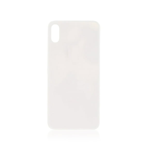 Replacement Back Cover Glass Compatible For iPhone X (No Logo) (Silver)