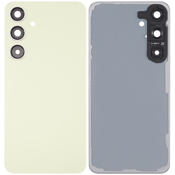 Replacement Back Cover Glass W/Camera Lens Compatible With Samsung Galaxy S24 Plus 5G (Aftermarket +) (Amber Yellow)