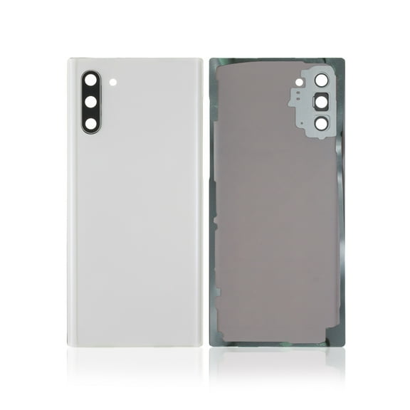Replacement Back Cover Glass With Camera Lens Compatible For Samsung Galaxy Note 10 (Aura White)