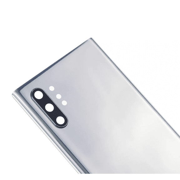Replacement Back Cover Glass With Camera Lens Compatible For Samsung Galaxy Note 10 Plus / 5G (SP) (Aura Glow / Silver)