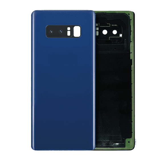 Replacement Back Cover Glass With Camera Lens Compatible For Samsung Galaxy Note 8 (Service Pack) (Deepsea Blue)