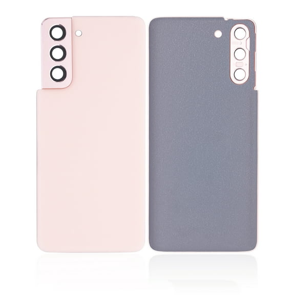 Replacement Back Cover Glass With Camera Lens Compatible For Samsung Galaxy S21 5G (Service Pack) (Phantom Pink)