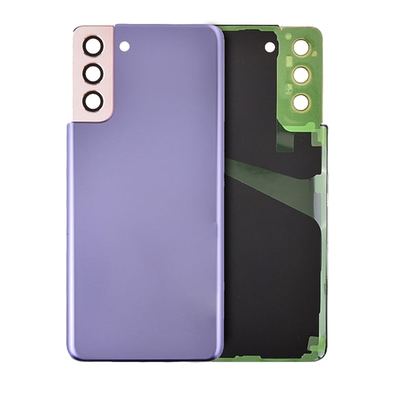 Replacement Back Cover Glass With Camera Lens Compatible For Samsung Galaxy S21 5G (Service Pack) (Phantom Violet)