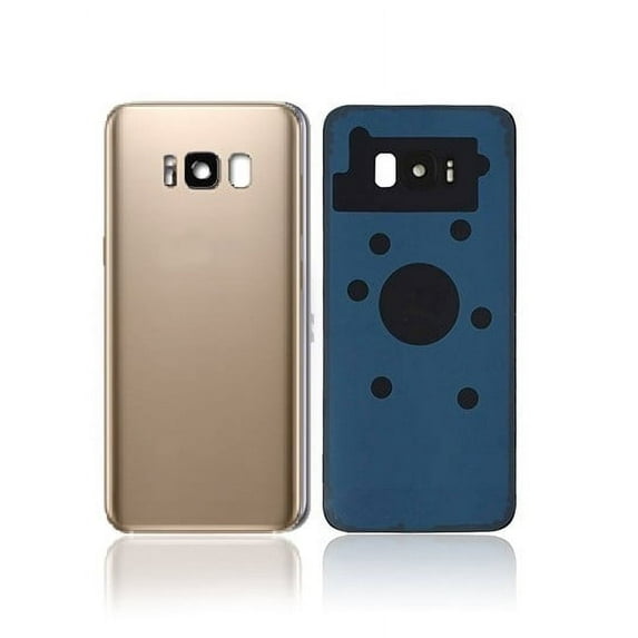 Replacement Back Cover Glass With Camera Lens Compatible For Samsung Galaxy S8 (Gold)