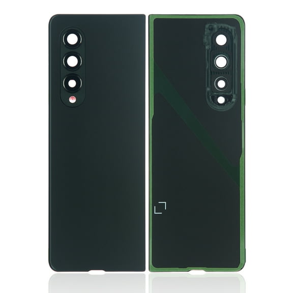 Replacement Back Cover Glass With Camera Lens Compatible For Samsung Galaxy Z Fold 3 5G (F926) (Phantom Green) (Premium)
