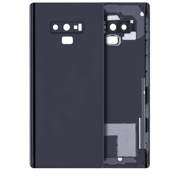 Replacement Back Cover Glass With Camera Lens For Samsung Galaxy Note 9 (Aftermarket Plus) (No Logo) - Black