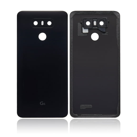 Replacement Back Cover With Adhesive Pre-Installed Compatible For LG G6 (Astro Black)