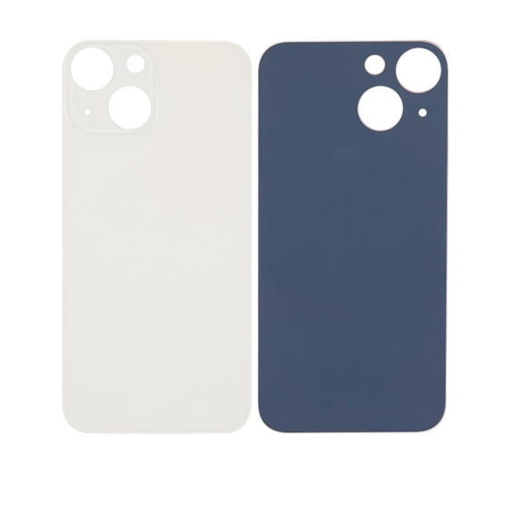 Replacement Back Glass With 3M Adhesive Compatible For iPhone 13 Mini (No Logo / Large Camera Hole) (Starlight)