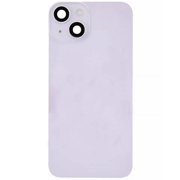 Replacement Back Glass With Steel Plate With MagSafe Magnet Pre-Installed Compatible With iPhone 14 (Purple) (No Logo)