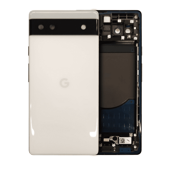 Replacement Back Housing Compatible With Google Pixel 6a (ROW/JP) (Genuine OEM) (White)