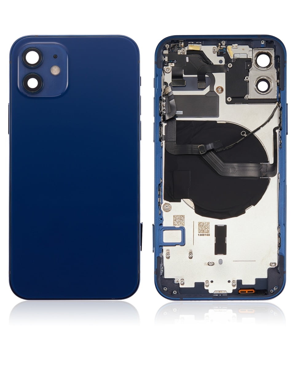 Apple iPhone 12 ブルー 本体 & カバー Replacement Back Housing Cover With Parts For Apple iPhone 12