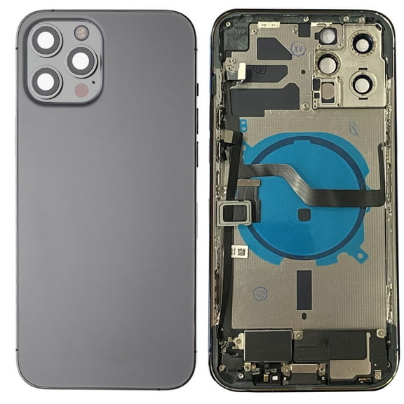Replacement Back Housing Cover With Parts For Apple iPhone 12 Pro Max - Graphite