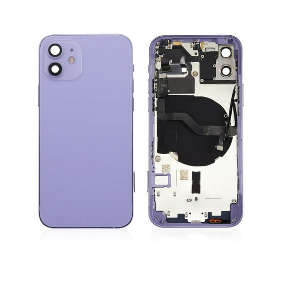 Replacement Back Housing Cover With Parts For Apple iPhone 12 - Purple