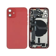 Replacement Back Housing Glass Cover With Parts For Apple iPhone 12 Mini - Red