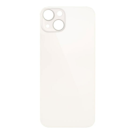 Replacement Back Housing Glass Cover with Larger Camera Hole for Apple iPhone 13 (A2631) - Starlight