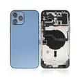 thumbnail image 1 of Replacement Back Housing W/ Small Components Pre-Installed Compatible For iPhone 12 Pro Max (No Logo) (Aftermarket Plus) (International Version) (Pacific Blue), 1 of 8
