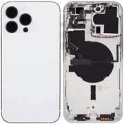 Replacement Back Housing W/ Small Installed Compatible For iPhone 14 Pro Max International Aftermarket + Silver