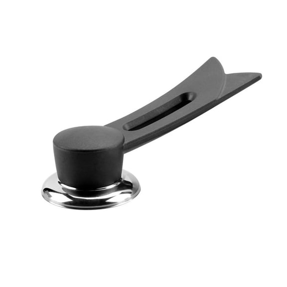 Replacement Bakelite Pan Handle with Stainless Steel Base for Kitchen Pots and Cookware Accessories and Reliable Grip for Cooking (Black)