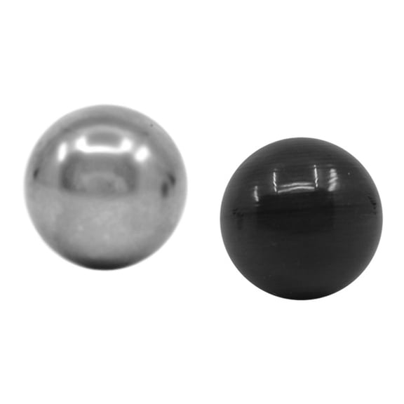 Replacement Balls, Set of 2 - Steel Ball (0.5") and Plastic Ball (0.43") - Visual Scientifics by Eisco