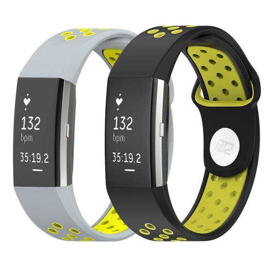 Replacement Bands for Fitbit Charge 2 Size L or S HJZ 2 Pieces Breathable Colorful Bracelet Set Smart Watch Strap Silicone Wristband