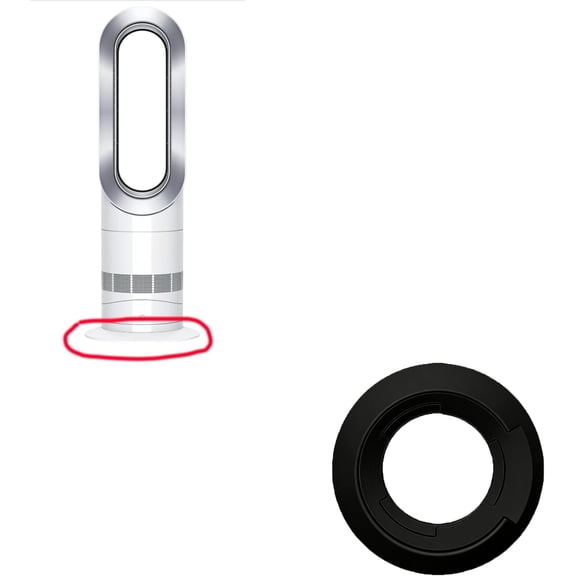 Replacement Base for Dyson Fan Heater - Compatible Rotating Lock Stand - Anti-Slip Design for Secure Fit(black)