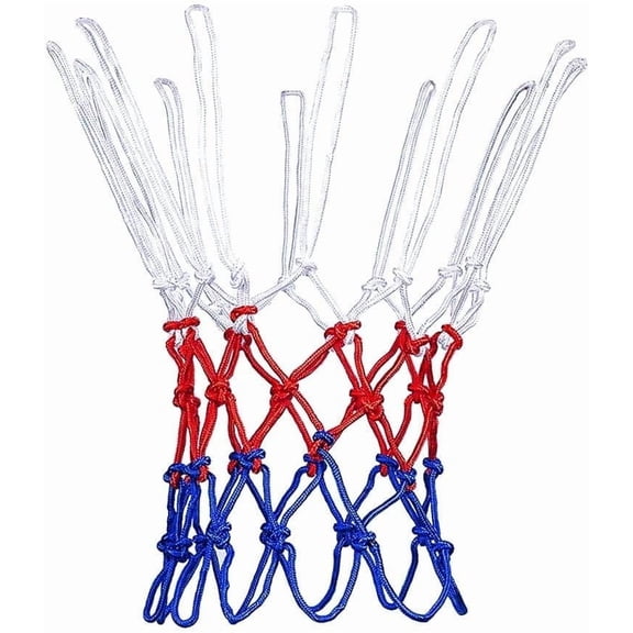 Replacement Basketball Net Heavy Duty, 12 Loop Professional Net for Standard Hoop, All Weather UV Resistant Polyester Net for Indoor Outdoor Use, Easy Installation No Tools Needed