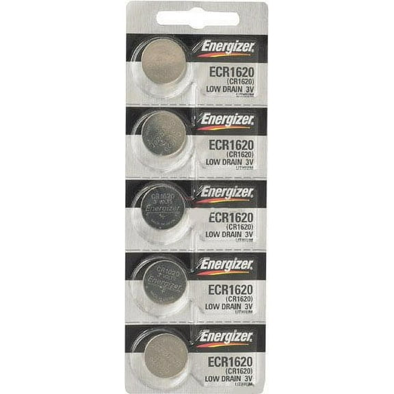 Replacement Batteries Energizer CR1620 for Cayeye, Sigma, Knog, Planet Bike & Mnay Others. Card of 5.