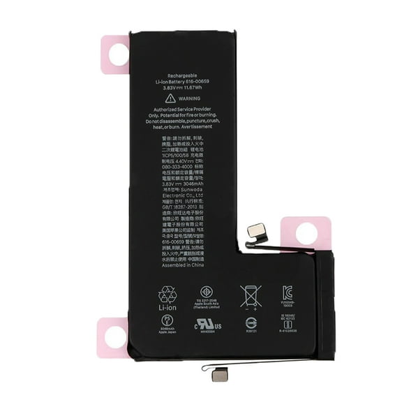 Replacement Battery 3046 mAh 3.79 V Compatible With Apple iPhone 11 Pro (A2160)