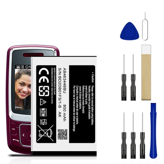 Replacement Battery AB463446BU AB463446BA AB043446BE For Sprint Samsung Flip Phone SPH-M510 Tool