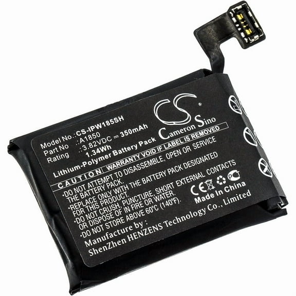 Replacement Battery for Apple GSRF-MR1L2LL/A,GSRF-MR362LL/A,MQK12LL/A,MQK22LL/A,MQK32LL/A,MQK62LL/A,MQK72LL/A,MQK92LL/A,MQL02LL/A,MQL12LL/A,PN:A1850,350mAh