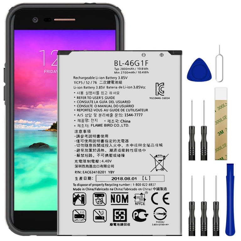 Replacement Battery BL-46G1F for T-Mobile LG K20 Plus TP260 Tool