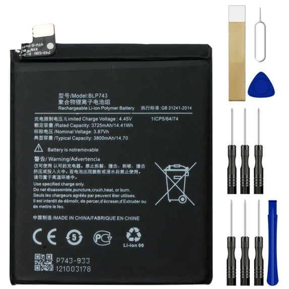 Replacement Battery BLP743 For OnePlus 7T HD1903 Tool