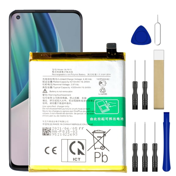 Replacement Battery BLP815 For MetroPCS OnePlus Nord N10 5G BE2028 Tool