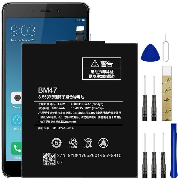 Replacement Battery BM47 For Xiaomi Redmi 4X Tool