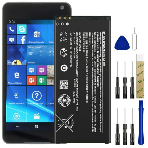 Replacement Battery BV-T3G For Cricket Microsoft Lumia 650 RM-1150 Tool