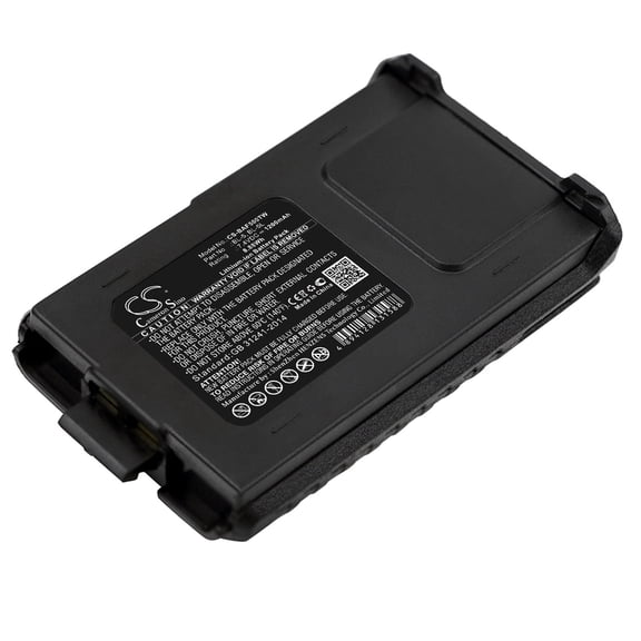 Replacement Battery for Baofeng BF-F8 PLUS,BF-F8+,BF-F8HP,BF-F9,BF-F9 V2 + HP,TYT F8,TYT F9,UV-5A,UV-5B,UV-5C,UV-5E,UV-5R,UV-5R Plus,UV-5R+,UV-5RA,UV-5RAX+,UV-5RE,UV-5RHP,UV-5RL,1200mAh