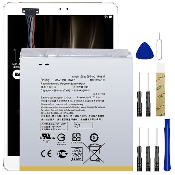 Replacement Battery C11P1517 For ASUS ZenPad 10 Z300M P00C Tool