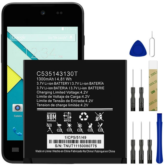 Replacement Battery C535143130T For BLU Dash 4.0 Ce D370 TOOL