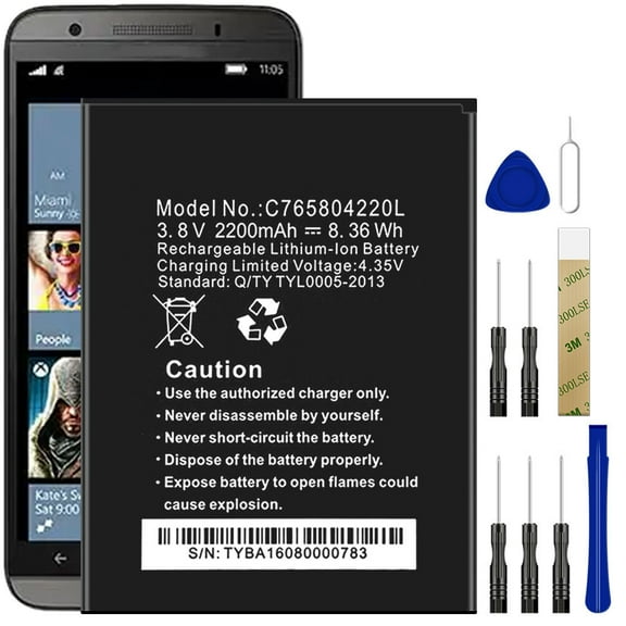 Replacement Battery C765804220L For BLU WIN HD W510 W510U W510L X150Q Tool