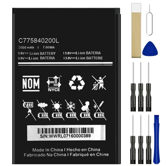 Replacement Battery C775840200L For BLU C5 C010Q Tool