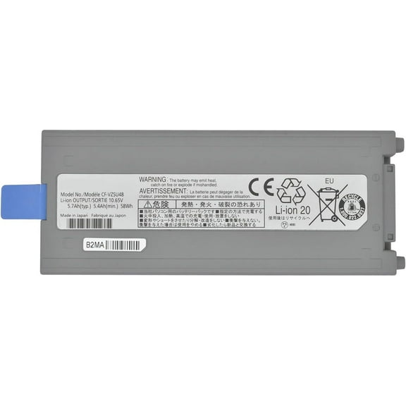 Replacement Battery CF-VZSU48 for Panasonic Toughbook CF-19 Series, P/N: CF-VZSU48 CF-VZSU48U CF-VZSU28 CF-VZSU48R CF-VZSU50 CF-VZSU58U 6Cells 5700mAh