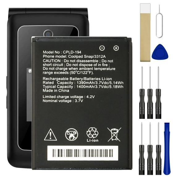 Replacement Battery CPLD-194 For T-Mobile CoolPad Snap 3312A 4G Tool